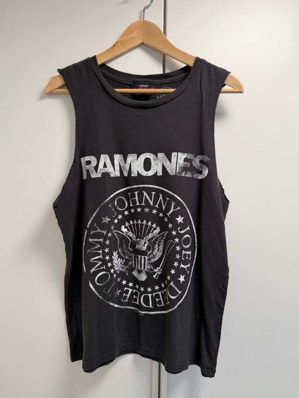 Ramones Black Graphic Muscle Tank Top